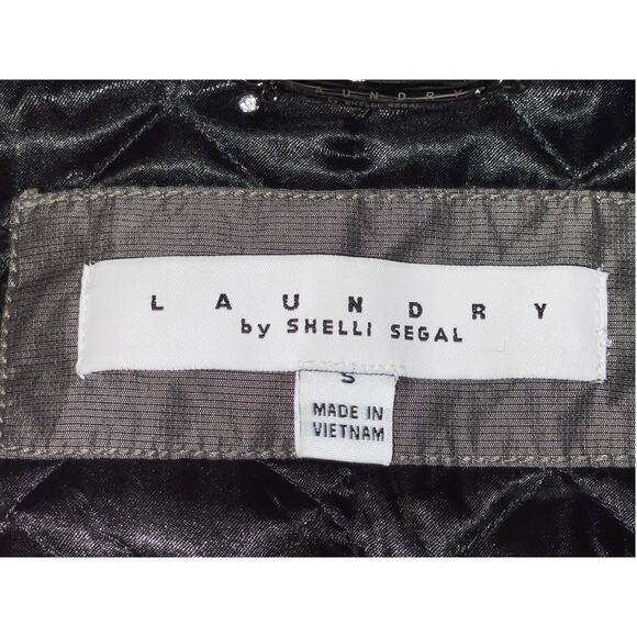 Laundry by Shelli Segal Fox Fur Trimmed Coat - Size‎ S - Just Fabulous! - Picture 13 of 16